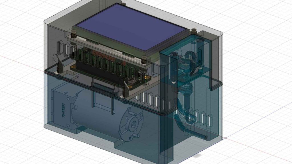 bcMeter, Messgerät zur Bestimmung von Black Carbon (Rendering)